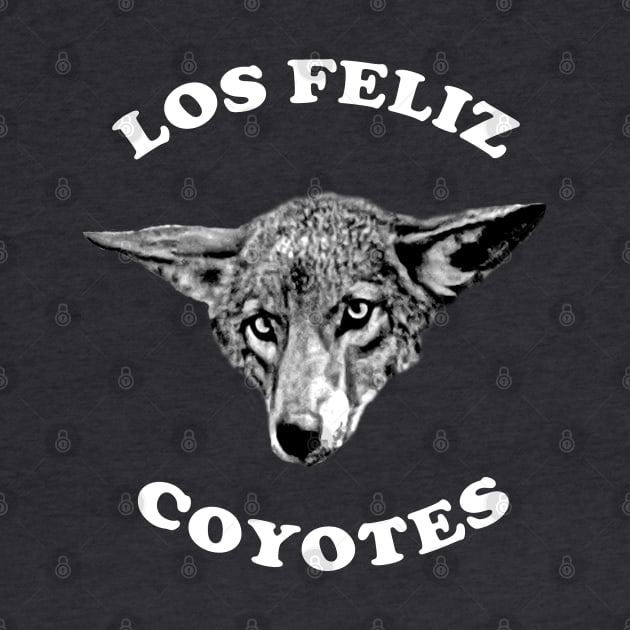 Los Feliz Coyote White Letters by losfeliz